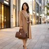 LOUIS VUITTON Suhari Epanui PM Handbag Sheep leather Brown Women M91884 Used