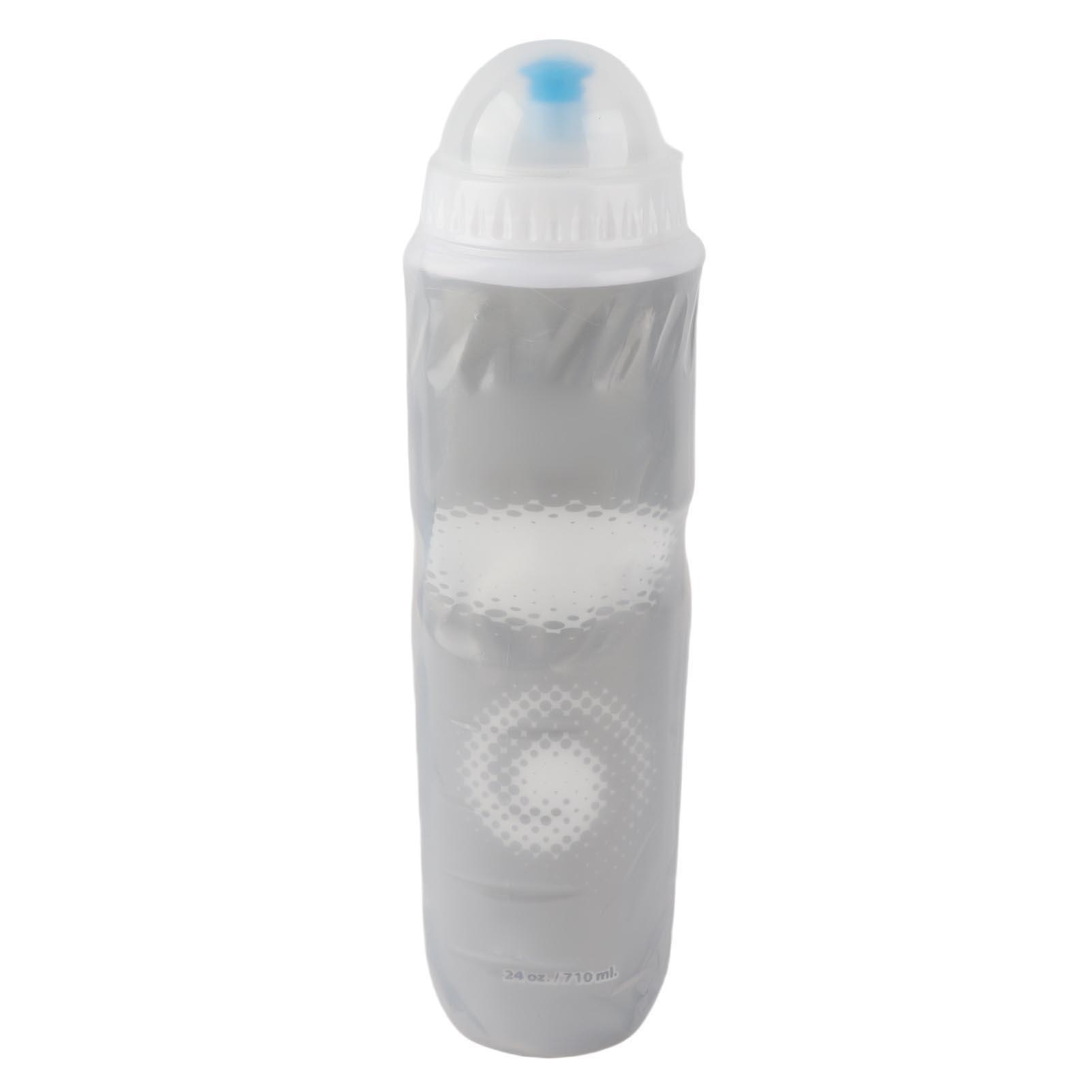 710ML Outdoor Dual Layer Thermische PE Sportfles Houdt Warm Koud Water (Zilver)