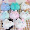 Pendant Long Tailed Cat Plush Keychain Cartoon Soft Stuffed Cat Keyring  Girls Gift