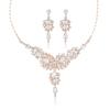 Retro Bridal Necklace Earrings Set, Senior Design Two-Piece Jewelry Set, New European American Fashion Accessories