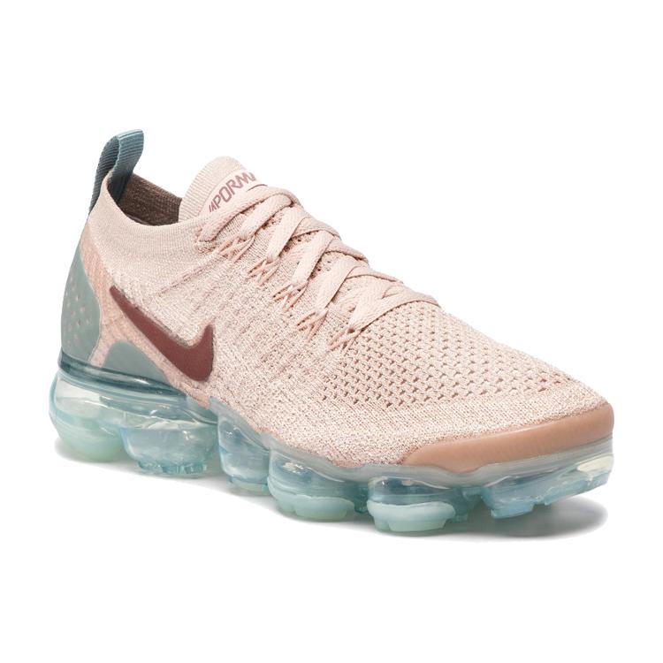 Nike Womens Air VaporMax Flyknit 2 'Particle Beige' (women's sizes) Particle Beige / Mica Green-Igloo-Smokey Mauve Running Shoes 942843 203