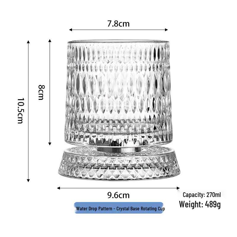 Rotating Whiskey Tumbler Set