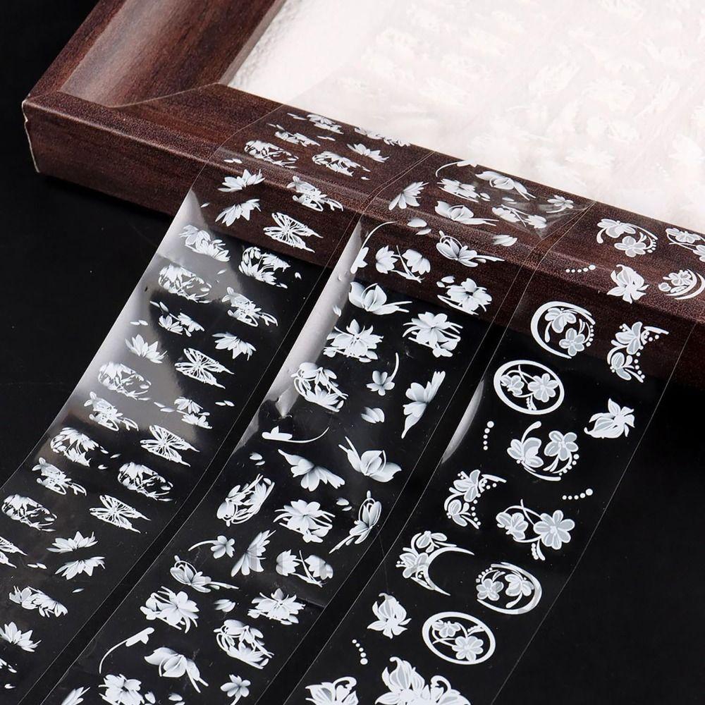 Cute Flower Nail Foils Floral Butterfly Nail Design Stickers New Transfer Stickers  Spring Summer