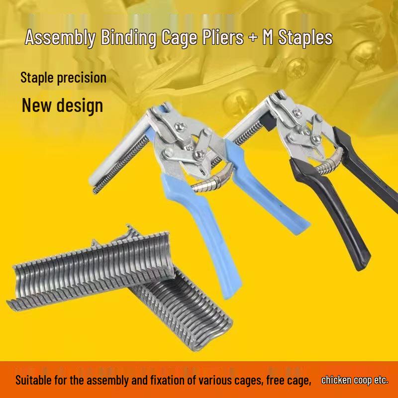 Cage Assembly Pliers for M-Nail Buckles - Ideal for Rabbits and Pigeons