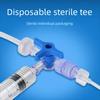 Pet Medical Three-Way Stopcock Disposable Infusion Drug Mixer Adapter Extension Tube Three-Way Valve