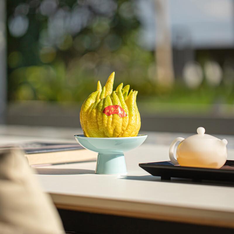 Ru Han Ceramic High-Foot Fruit Plate