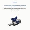 304 Stainless Steel Mini Ball Valve with Butterfly Handle, Internal/External Threads, High Pressure, 4-Way Pagoda Tube Connector.