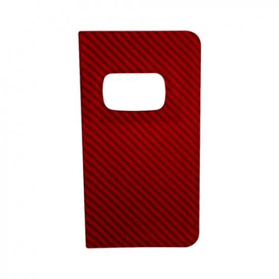 Red Carbon Fiber Interior Fuse Box Cover Trim For Ford Explorer -