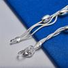 925 sterling silver 8-inch exquisite tassel round bracelet, fashionable women's wedding party jewelry accessories