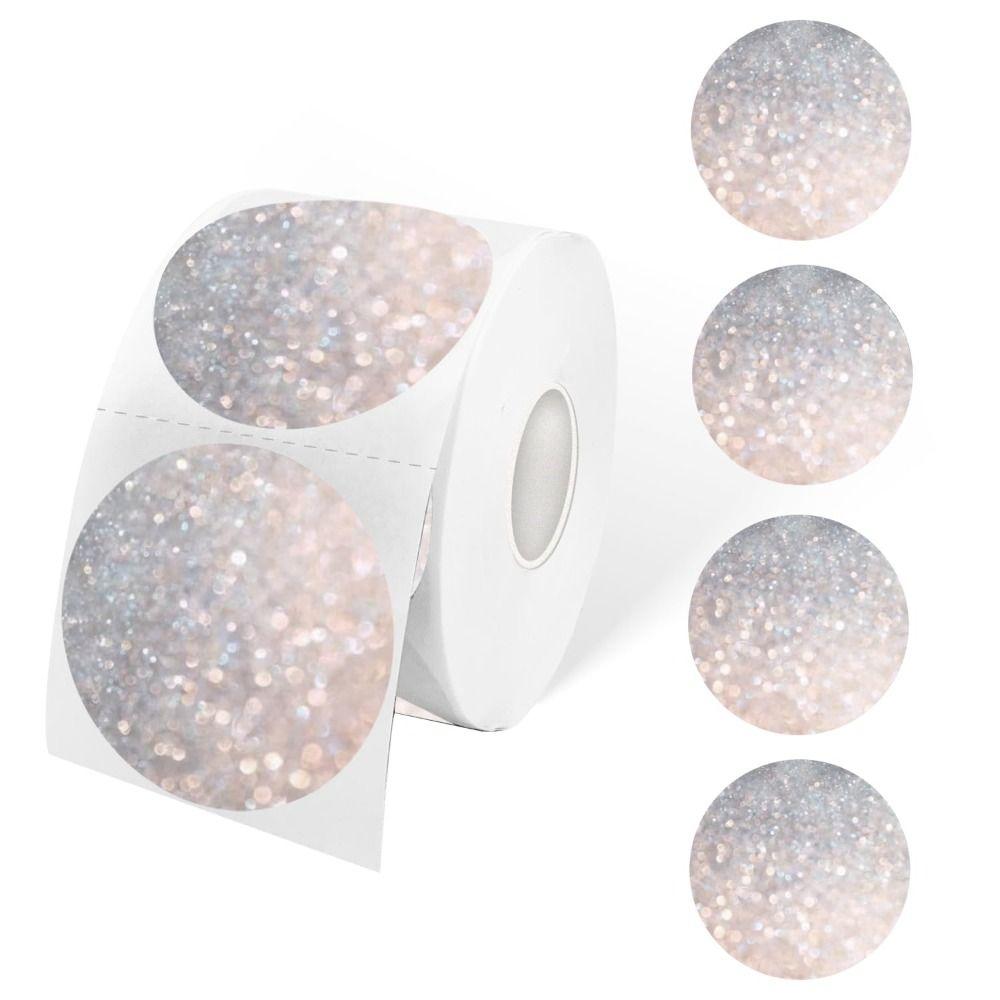 

Клейкие термоэтикетки круглые 1 дюйм Love Gift креативная рулонная этикетка из флэш-пленки для офиса