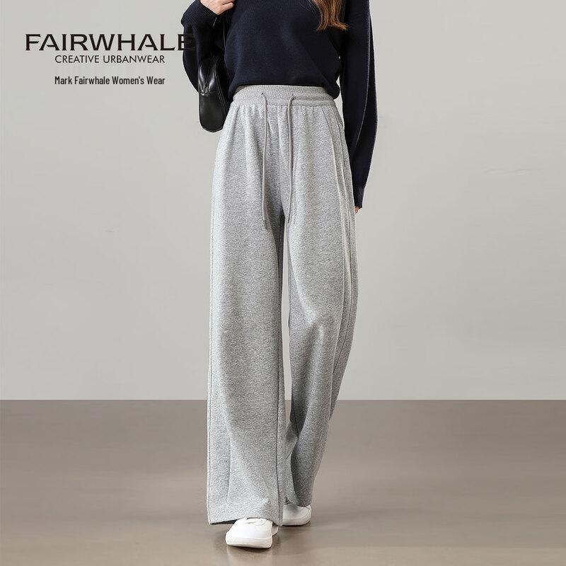 

Mark Fairwhale Women s High-Waist Straight-Leg Casual Wide-Leg Pants M
