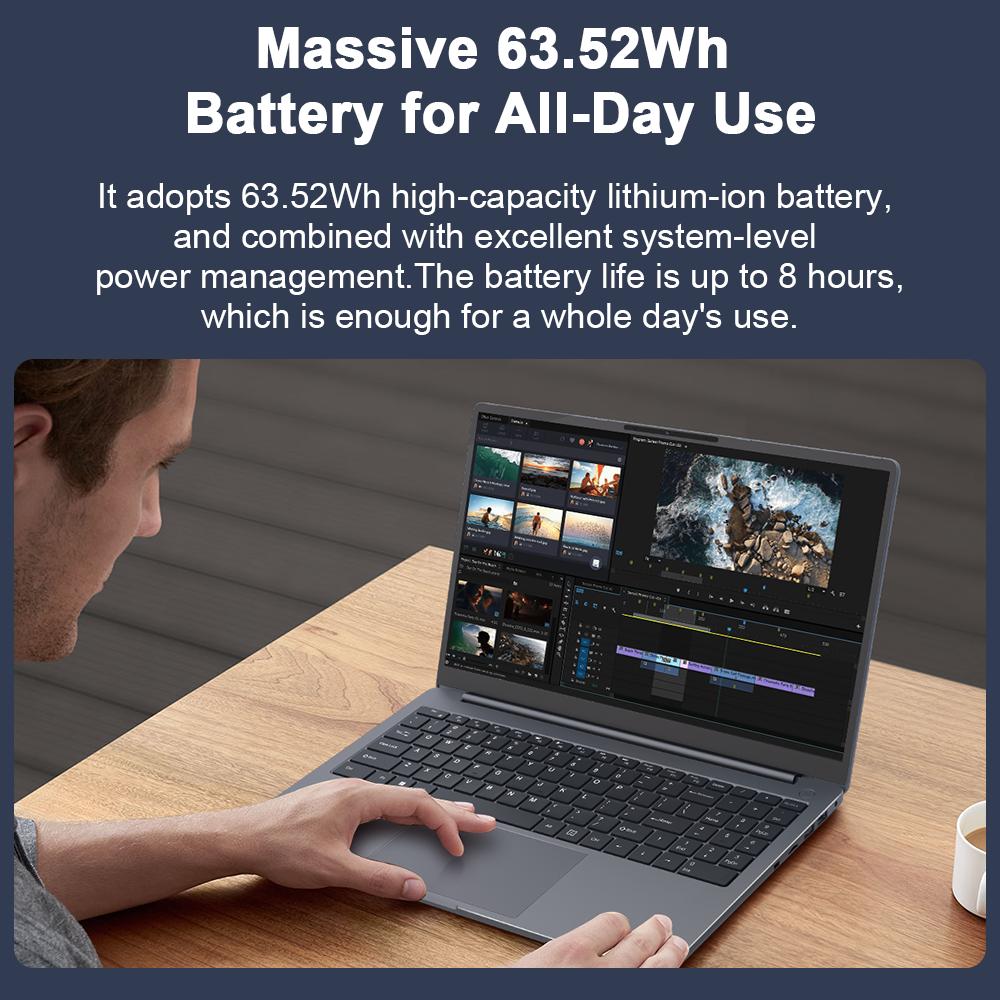 Dizüstü Bilgisayar Ninkear A15 plus 15.6'' 16GB+1TB SSD AMD Ryzen 7 5825U 1920*1080 60Hz Yenileme Hızı