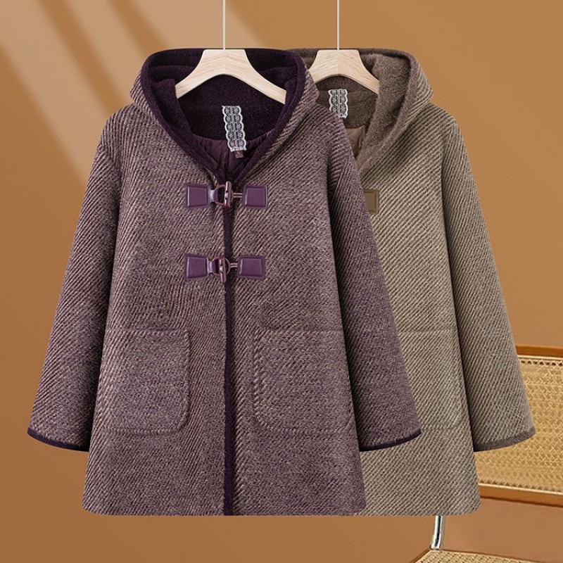 Women's Plus Size Quilted Hooded Winter Coat - Warm, Versatile, and Stylish for Mature Ladies
