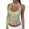 Women's New Vest Lace Bib Hanging Neck Top Holiday Style Spice Girls Sexy Suspenders