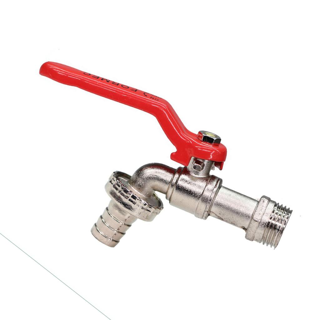 Water Nozzle Zinc Alloy Outlet Water Tap Fauset Rustproof High Pressure for Garden Belt Nozzle