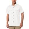 Men's Color Casual Loose Button-Down Collar Short-Sleeved Work Shirt