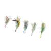 5PCS Octopus Fishing Lures 28g Soft Silicone Glow Squid Jigs Skirt Tail Swimbait with High Carbon Steel Hook for Freshwater Saltwater Ocean Fishing