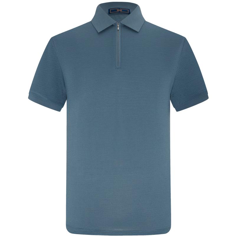 EMZ Men s Silk Blend Textured Polo Shirt XL