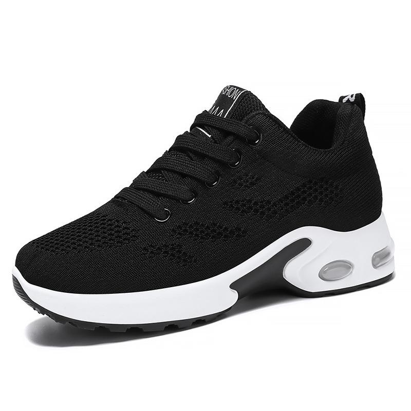 Shoes women's new large-size women's shoes casual air cushion running shoes breathable soft-soled sports shoes women