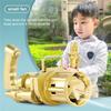 Gatling Bubble Machine Bubbler Maker Safe Summer Cooling Fan Gun For Kid Outdoor Black