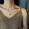 Luxurious Women's Titanium Steel Clavicle Necklace - Elegant, Simple, and Stylish