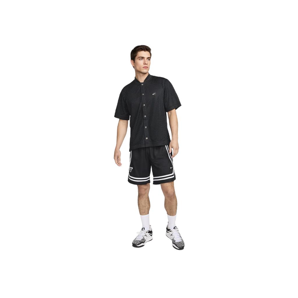 Nike Kevin Durant Breathable Short Sleeve Basketball Jersey Men Tops Black FN3040-010