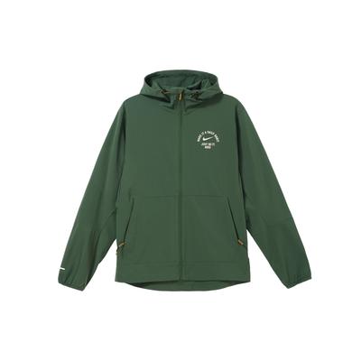 Nike Wellness Letter Print Hooded Sports Casual Jacket With Packable Design Men Jackets Spruce-Green FV3970-323