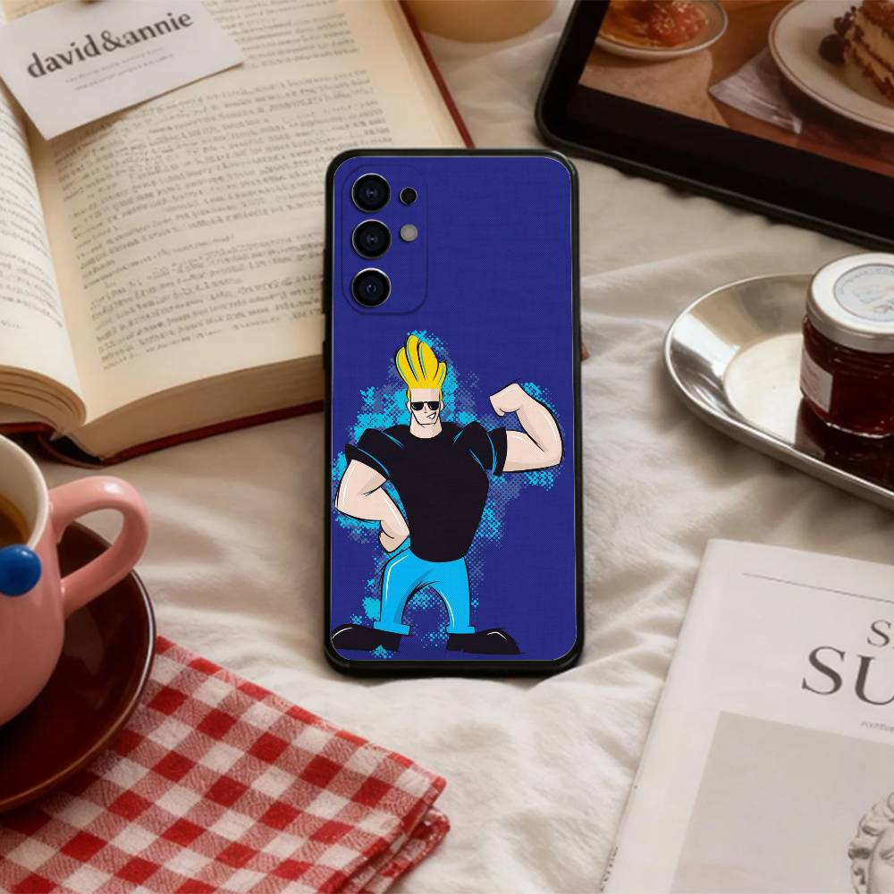 J-Johnny B-Bravo Anime Phone Case For Samsung S 25,24,23,22,30,21,10,9,Ultra,Plus,Lite,FE,4,5 G Soft Black Case
