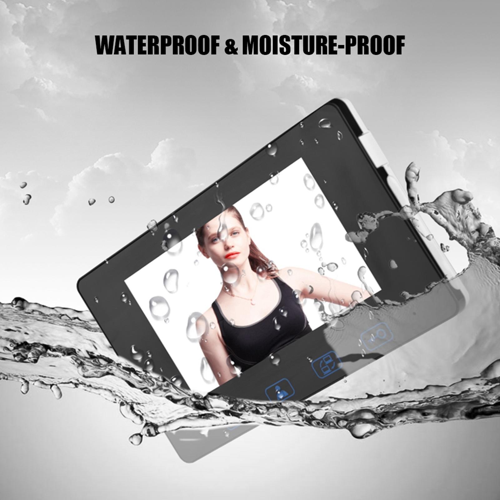 

7in Wired Video Door Phone HD 1.3 Million Pixels 150 degrees Wired Video Doorbell with Monitor Mechanical Key Black