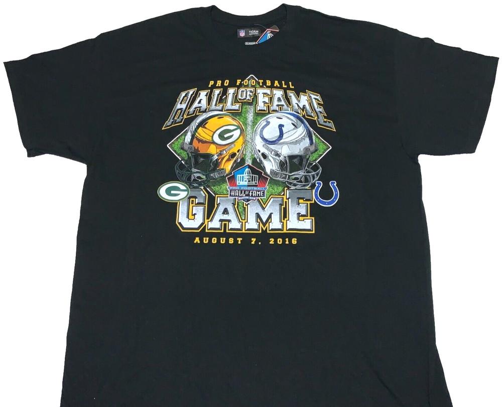 Редкий! Green Bay Packers Indianapolis Colts 2016 Игра в Зале Славы Футболка Новая XL Унисекс Футболка S