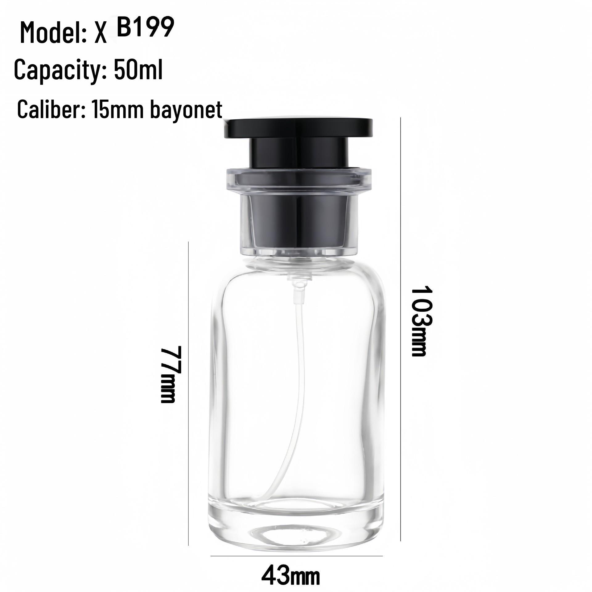 Thick Glass Transparent Refillable Perfume Spray Bottle