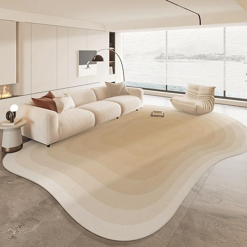 Special Shaped Cream Style French Carpet New Living Room Highend Light  Irregular Carpets Waterproof Nonslip Home Rug