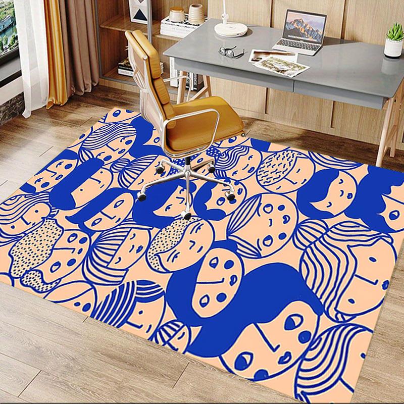 1PC Faces Pattern Extra Large Non Slip Floor carpet, Office, family, bedroom Large Area Rug Indoor Rugs, Vibrant Colors