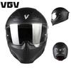 3C Certified Full Face Motorcycle Helmet Men Women Breathable UV Protection Retro Style