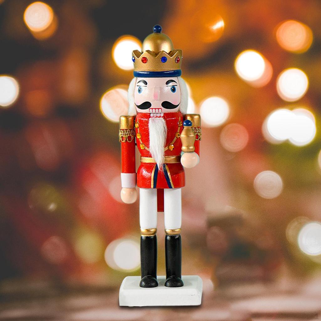 Festive Wooden Nutcracker Statue - 84'' Inch Christmas Decor for Tabletop or Gift