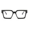 SHAUNA Fashion Square Candy Color Brillengestell Damen Federscharnier Anti Blaulicht Optische Brille Herren Leopard Retro Rahmen