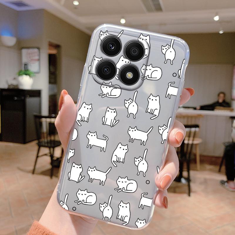 For Honor X8a 4G Case Silicone Soft Clear Coque Phone Cases Cover X8b X8c X6b 6.7'' 5G X8 X6a Shell Bumper Protection Astronaut