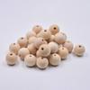 1~200pcs 4~50mm Solid Through-hole Wooden Ball Round Natural Wood Loose Big Hole Beads For DIY Crafts Woodcraft DIY Making