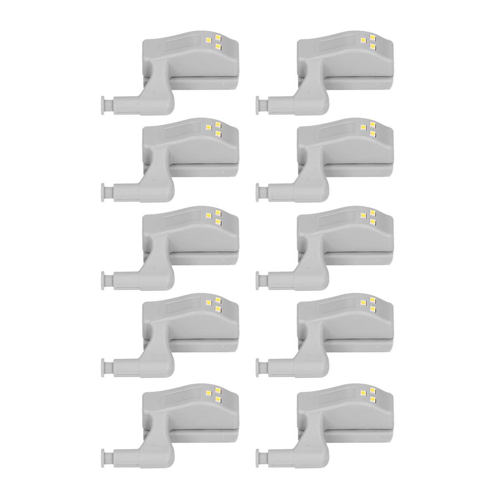 10pcs LED Cabinet Inner Hinge Sensor Light Bedroom Closet Wardrobe Cupboard Night Light