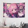 Colorful Anime Girl Tapestry Wall Hanging Blanket Tapestry Home Decor Items Wall Decorations