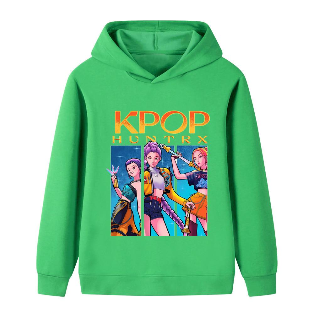 B1211 Dzieci Chłopcy Dziewczynki Kpop Rumi Zoey Mira Nadruk Bluza z Długim Rękawem