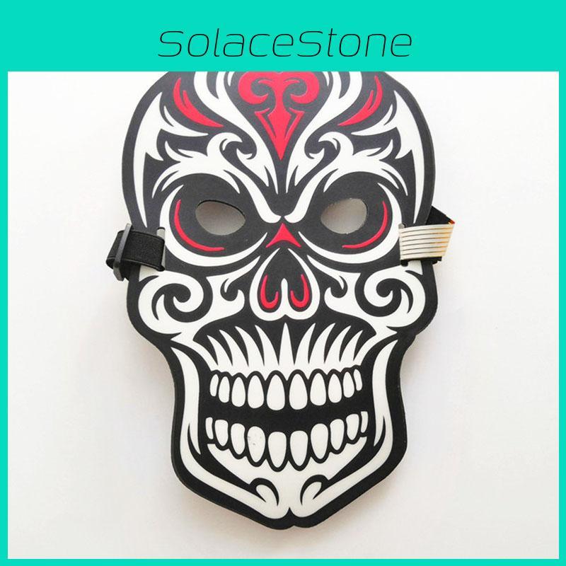 Timeless Design Sound Reactive Led Mask For Rave Edm Plur Party Halloween Fun