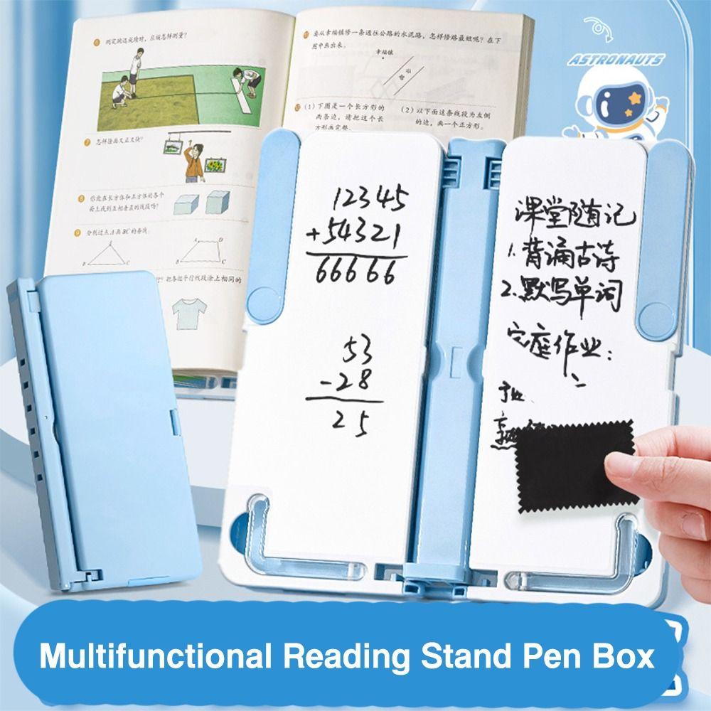 Multi-Function Reading Bookshelf Pencil Case Adjustable Stationery Organizer  Students Gift