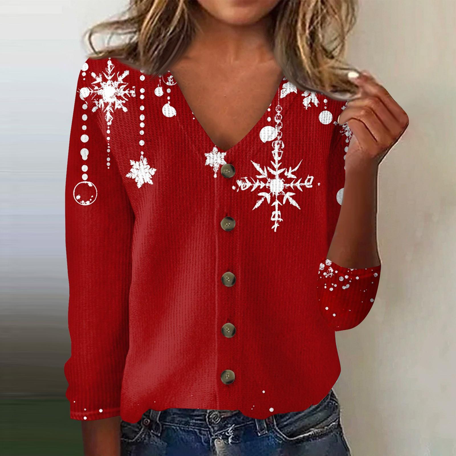 

Женская модная принтованная длинная рукава вязаный кардиган куртка на пуговицах XXL