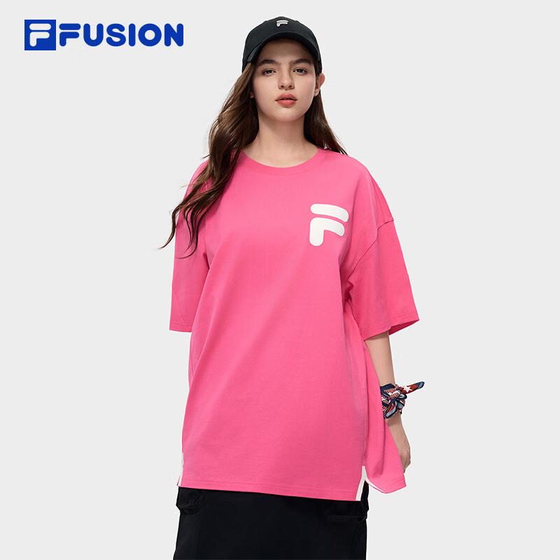 FILA FUSION Horn Graphic Loose Fit Short Sleeve T-Shirt M