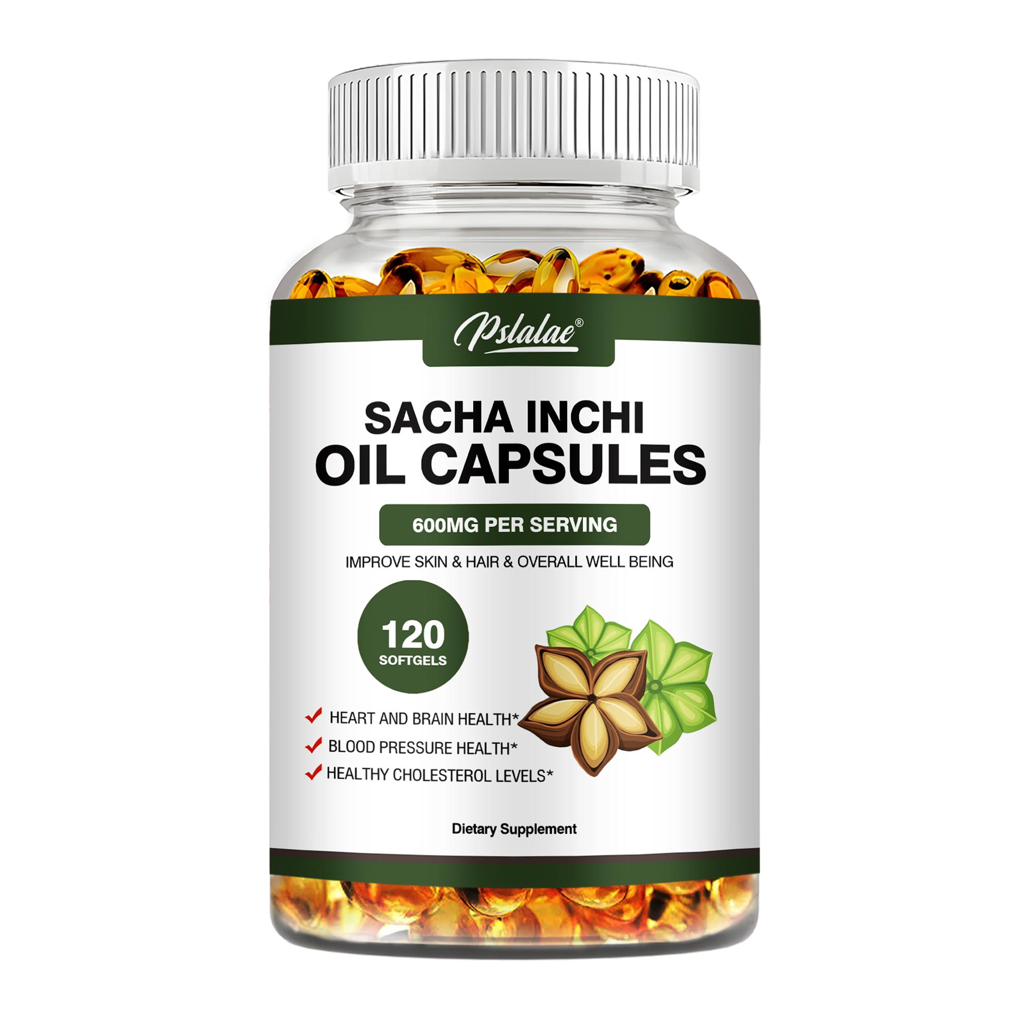 

Sacha Inchi Oil 600mg - Support Brain Skin Health Anti-Aging Anti-inflammatory 120