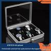 Aluminum Watch Storage Box with Lock - 6/10/12/24 Slots, Drop-Proof Design