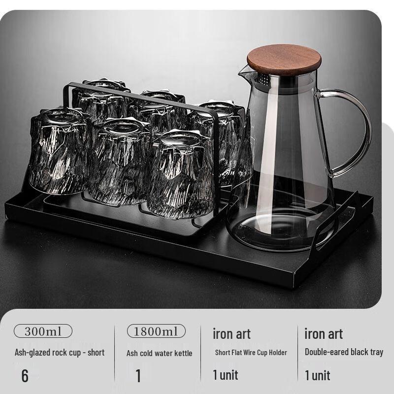 Vintage Embossed Glassware Set