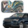 Holographic Metallic Rainbow Sunshade Windscreen Car Front Windshield Window Sun Visor Accessories Covers