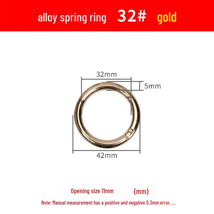 Federring Zinklegierung Handtaschenschließe - Großer runder Haken für Schmuck & Accessoires